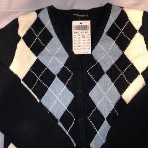Brandy Melville NWT Cardigan Blue White & Navy